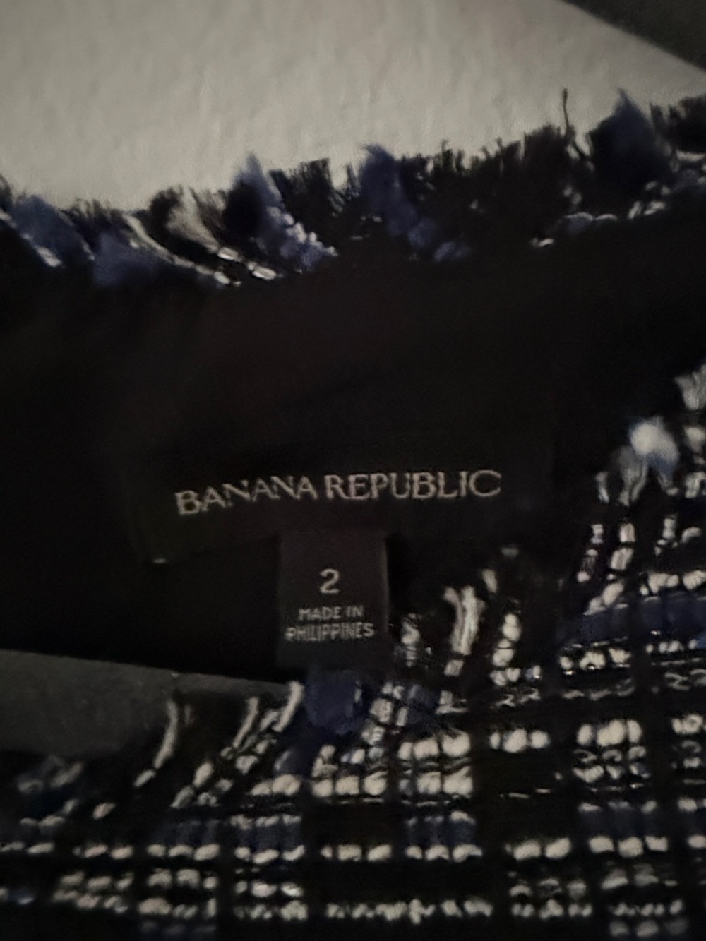 Banana Republic Black and White Tweed Mini Dress - Picture 2 of 4